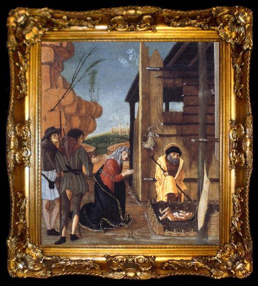 framed  BUTINONE, Bernardino Jacopi The Adoration of the Shepherds, ta009-2